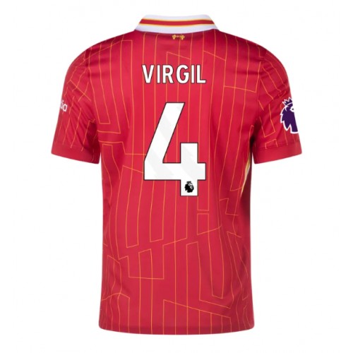 Dres Liverpool Virgil van Dijk #4 Domaci 2024-25 Kratak Rukav